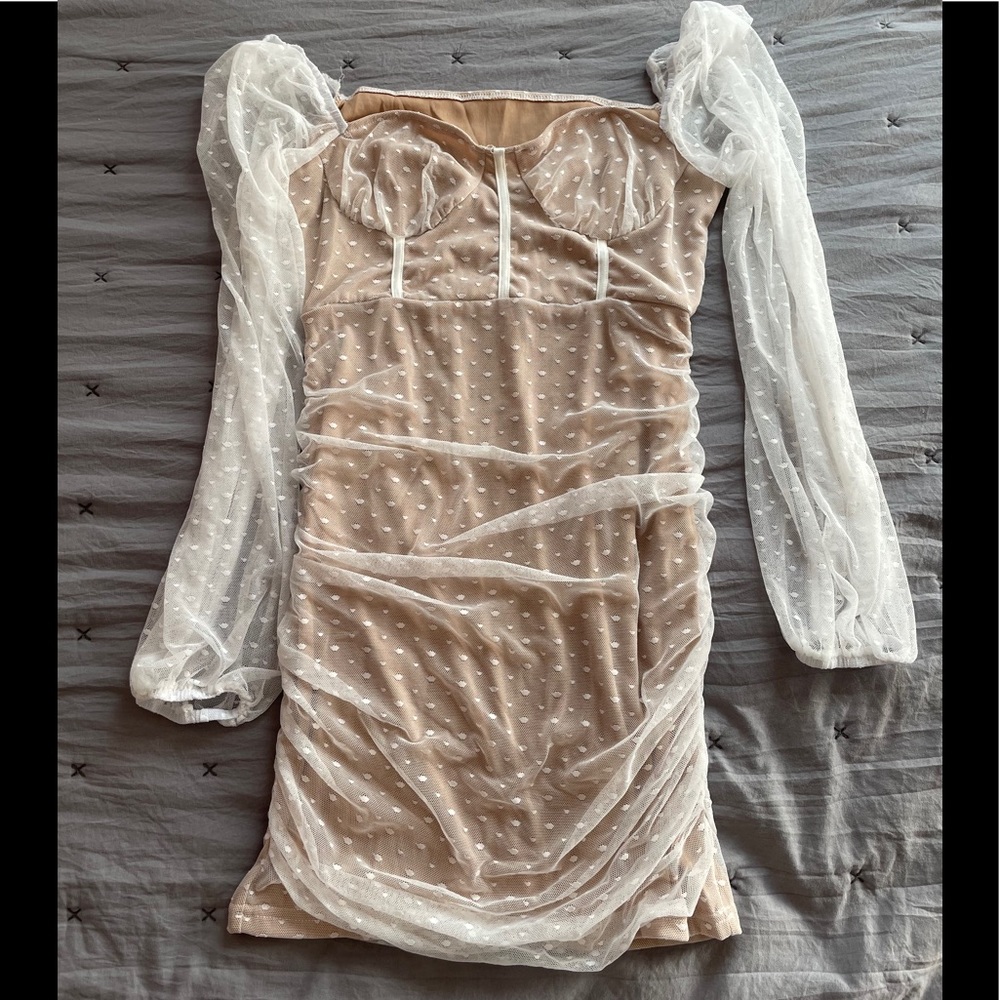 SHEIN nude mini dress